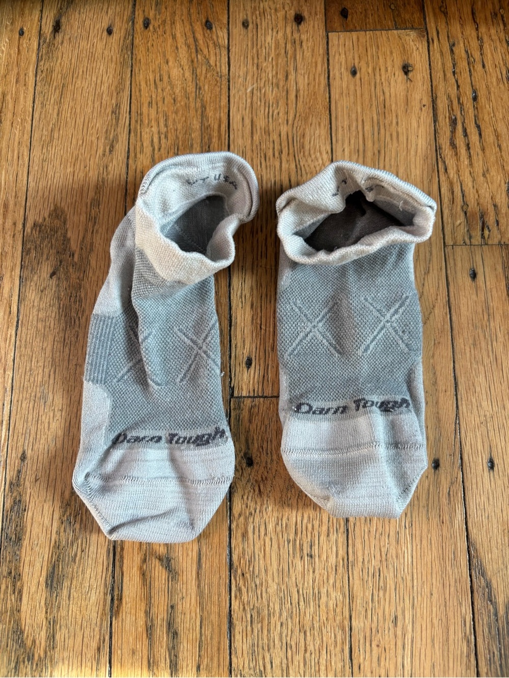 Darn Tough Men's Low-Cut Athletic Socks in Light Gray